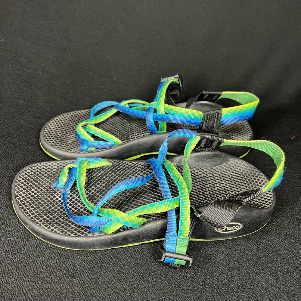Chaco Blue and Green Women's Sandals